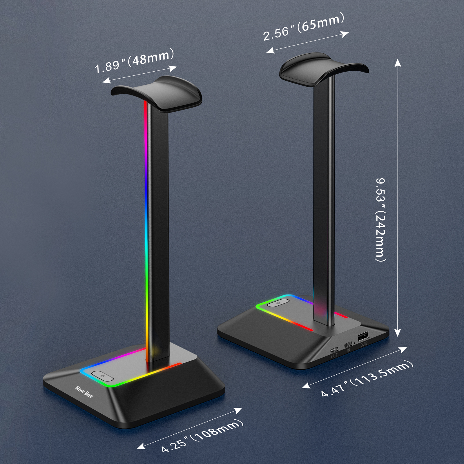 New Bee Z8 RGB Headphones Stan - đánh giá và giá Gaming Setup Desk