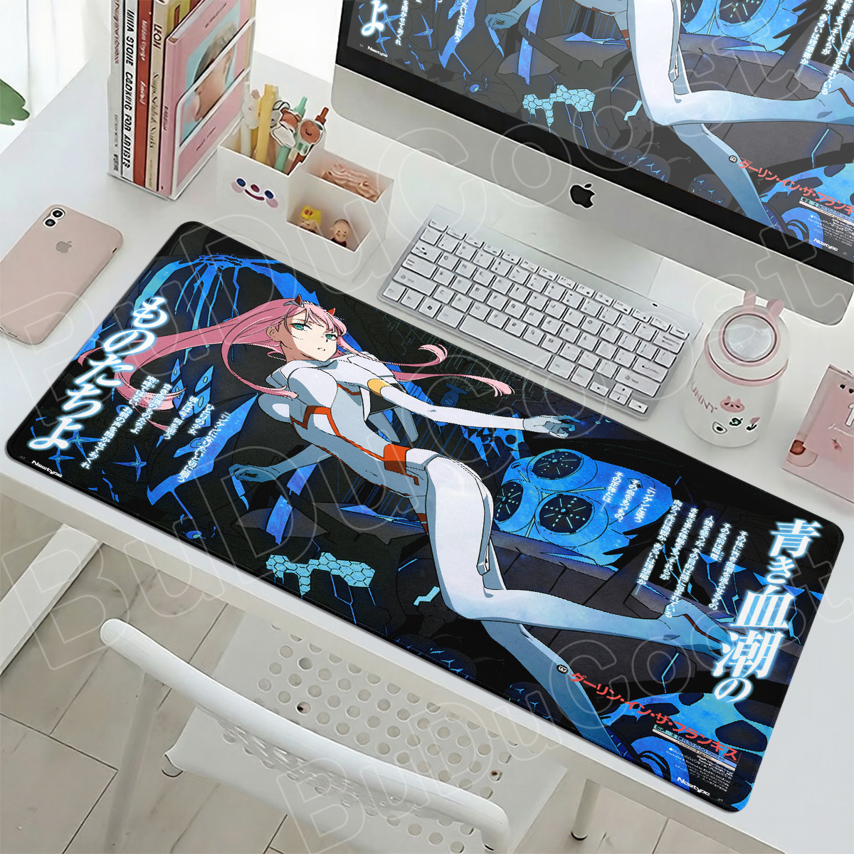 Kawaii Zero Two Pc Gamer Mouse - đánh giá và giá Desk Setup Two Laptops