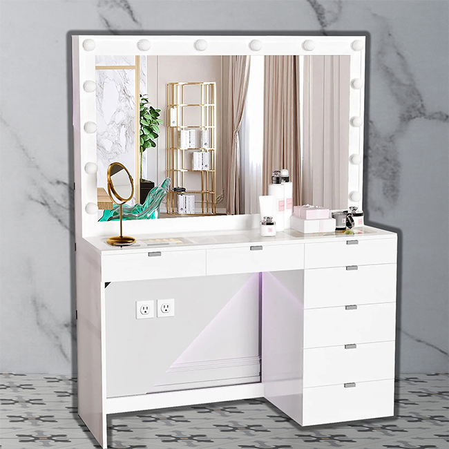 Most Popular Factory Price Mir - đánh giá và giá Desk Vanity Setup