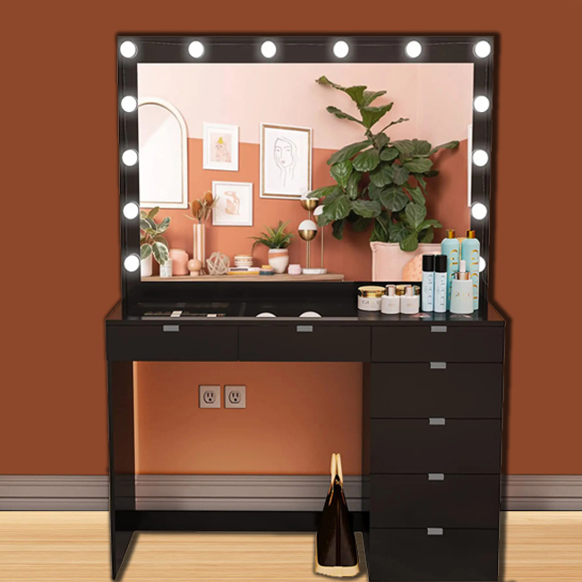 Most Popular Factory Price Mir - đánh giá và giá Desk Vanity Setup