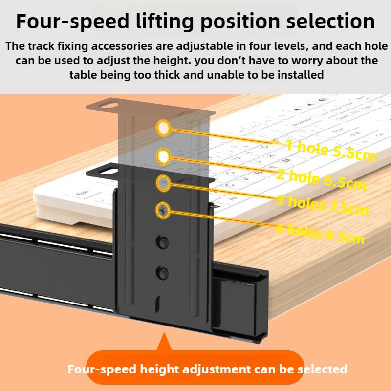 Wood Keyboard Tray Under Desk  - đánh giá và giá Desk Setup With Keyboard Tray