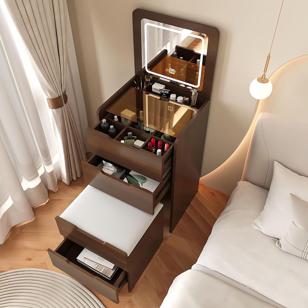 3 in 1 Vanity Desk with Mirror - đánh giá và giá Desk Vanity Setup