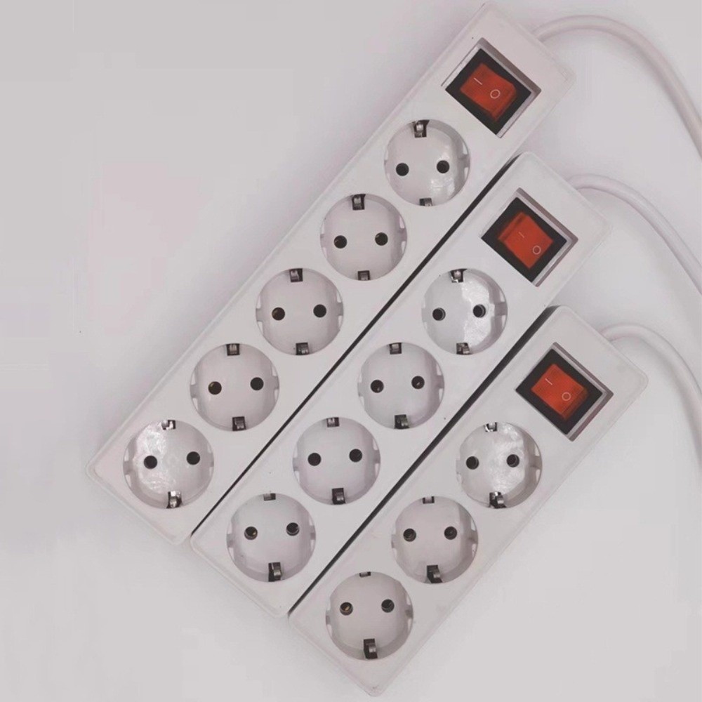 Portable 3/4/5 Sockets EU Powe - đánh giá và giá Power Strip Flat