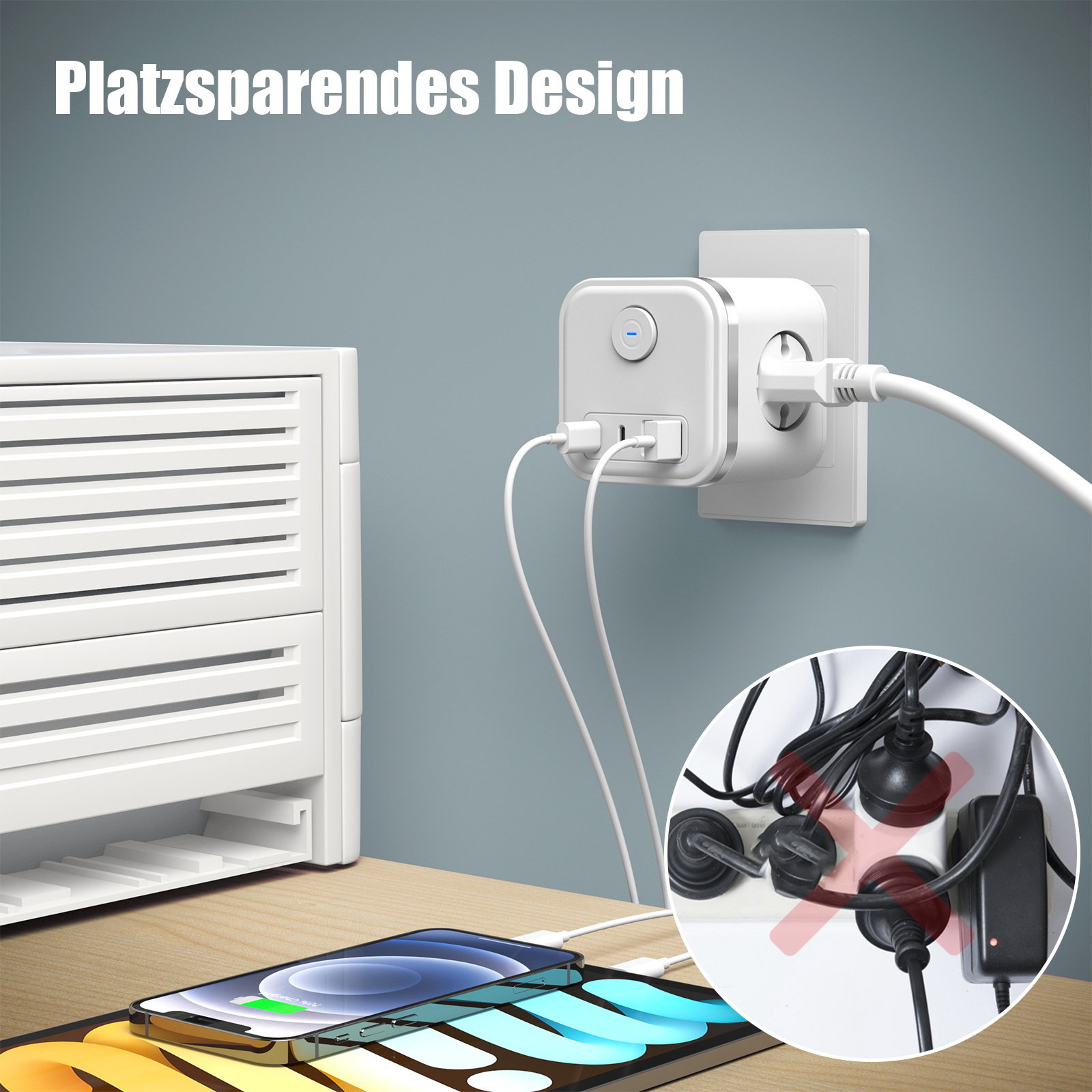 3680W Multi Plug EU Power Stri - đánh giá và giá Power Strip Flat