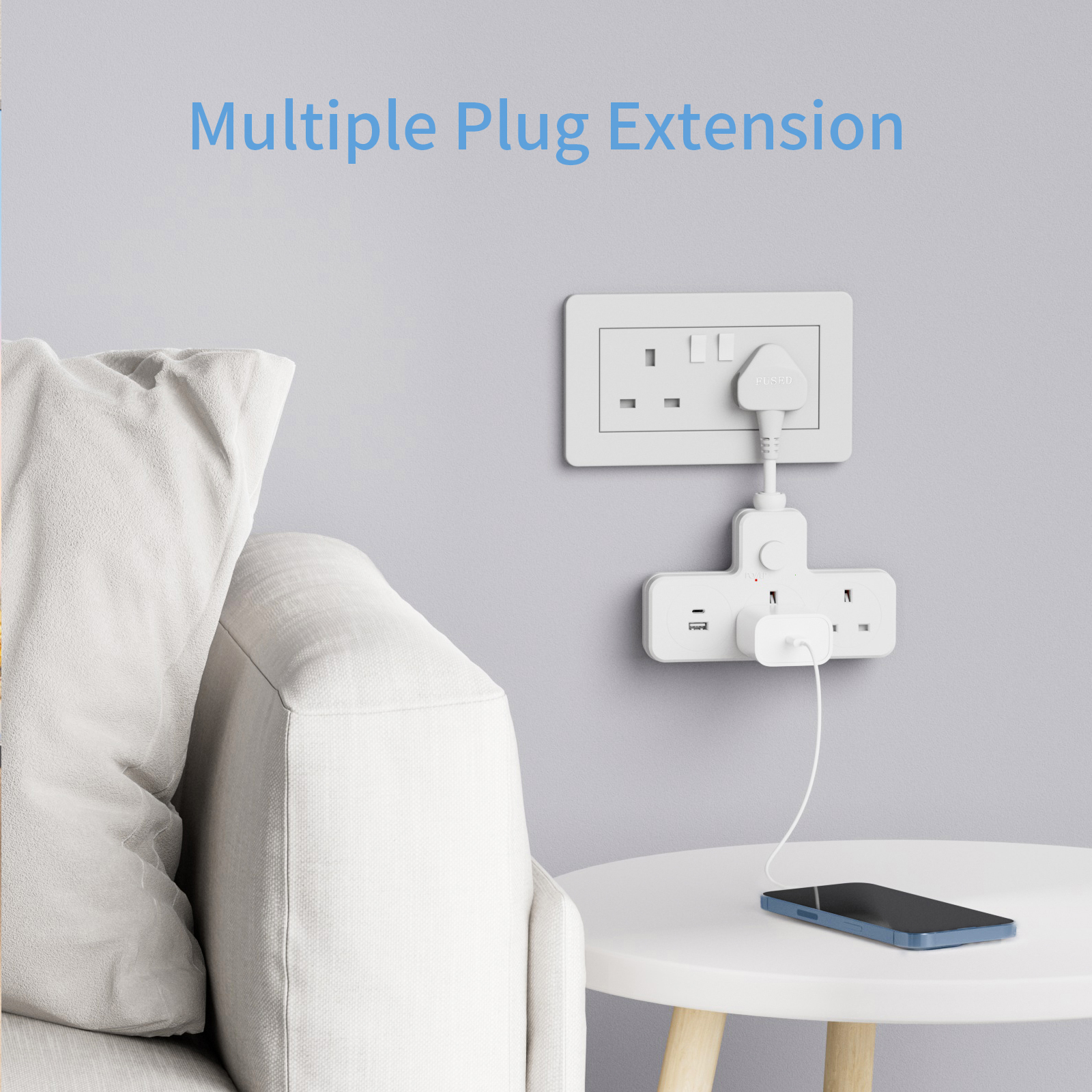 UK Power Plug Wall Outlet 13A  - đánh giá và giá Power Strip Flat