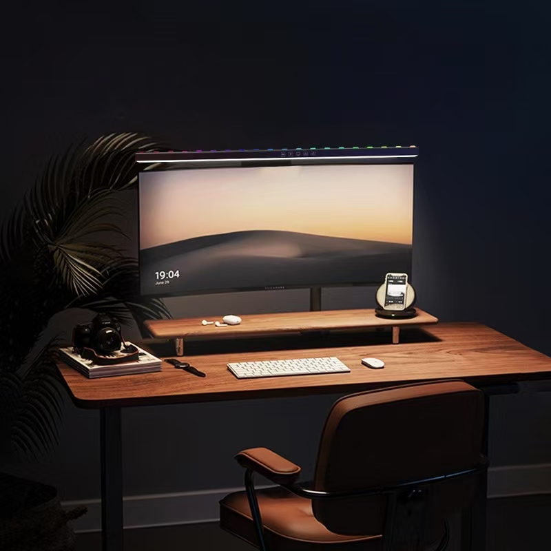 LED Monitor Light Hanging Desk - đánh giá và giá Gaming Setup Desk