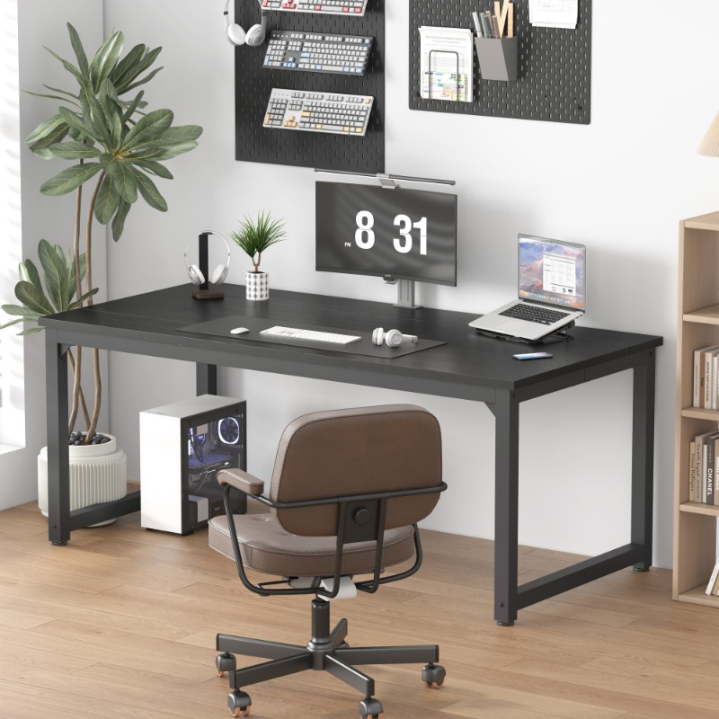 Large Black Computer Desk Stur - đánh giá và giá Desk Setup Gaming And Work