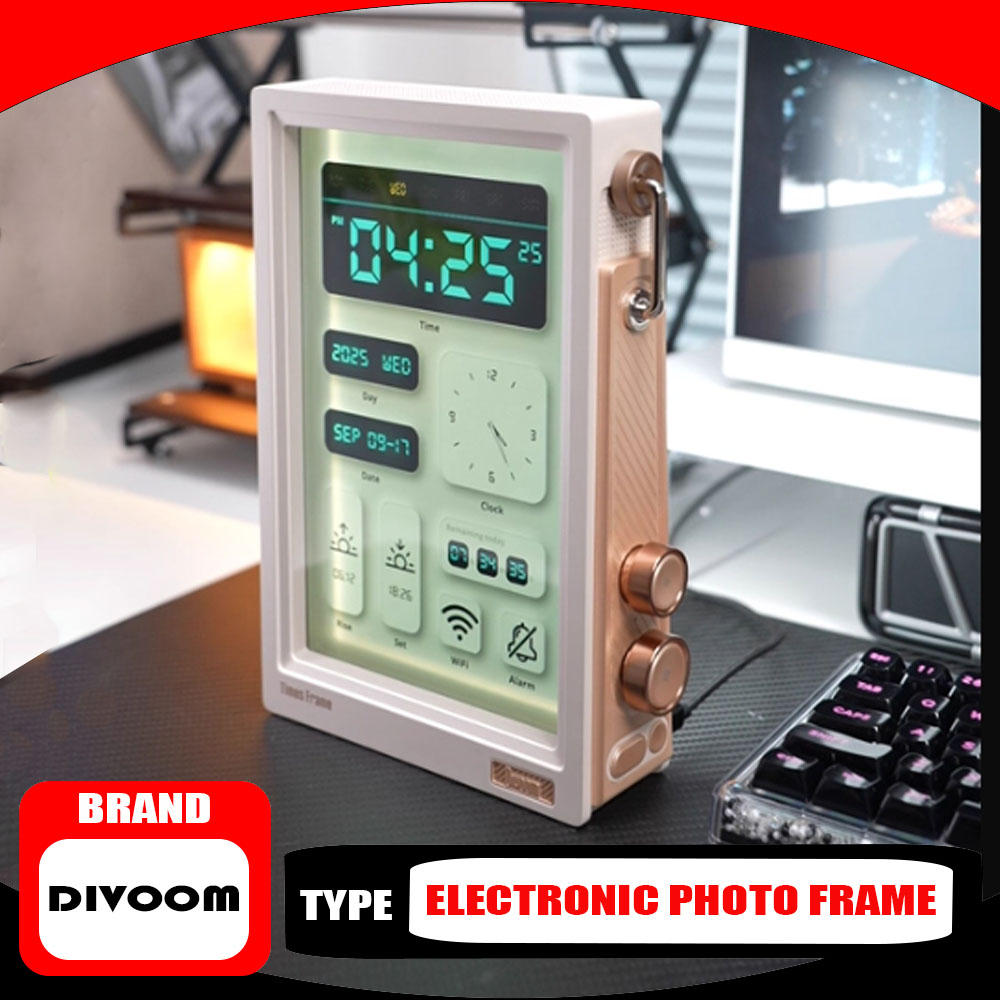Divoom Times Frame 10.1″ Smart - đánh giá và giá Speaker Desk Setup
