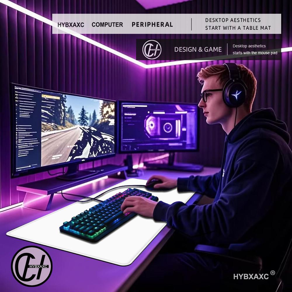 Solid Color Gaming Mouse Pad G - đánh giá và giá Desk Setup With Keyboard Tray