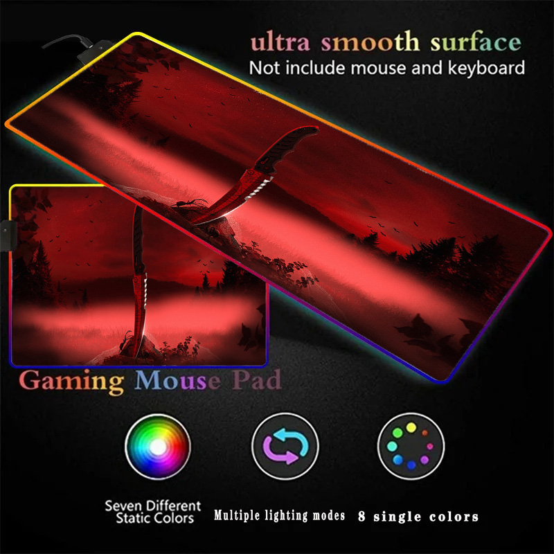 Mousemat Xxl Rubber Mat Knife  - đánh giá và giá Desk Setup Gaming And Work