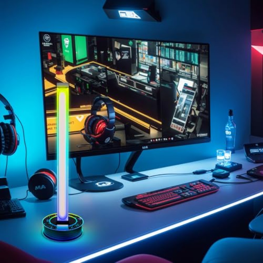 RGB Bluetooth Desk Ambient Lam - đánh giá và giá Gaming Setup Desk