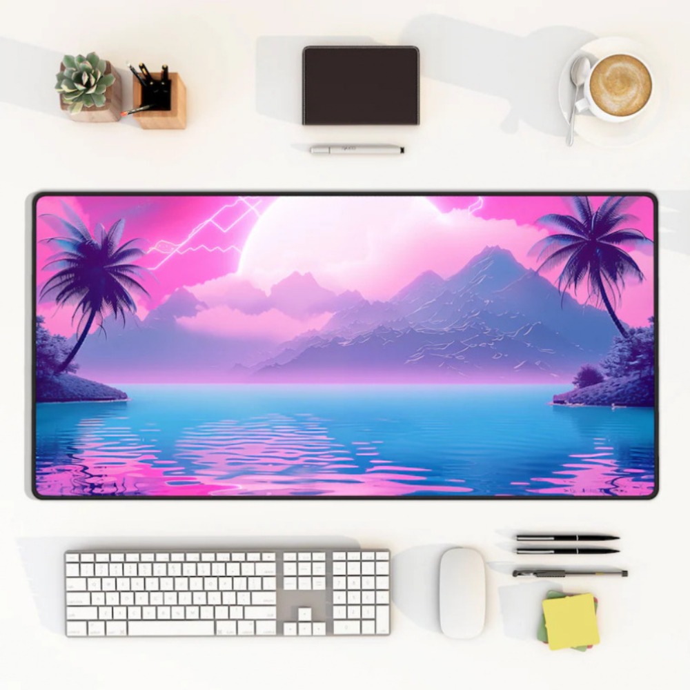Steamwave Shanyang Desk Mat: L - đánh giá và giá Desk Setup With Keyboard Tray
