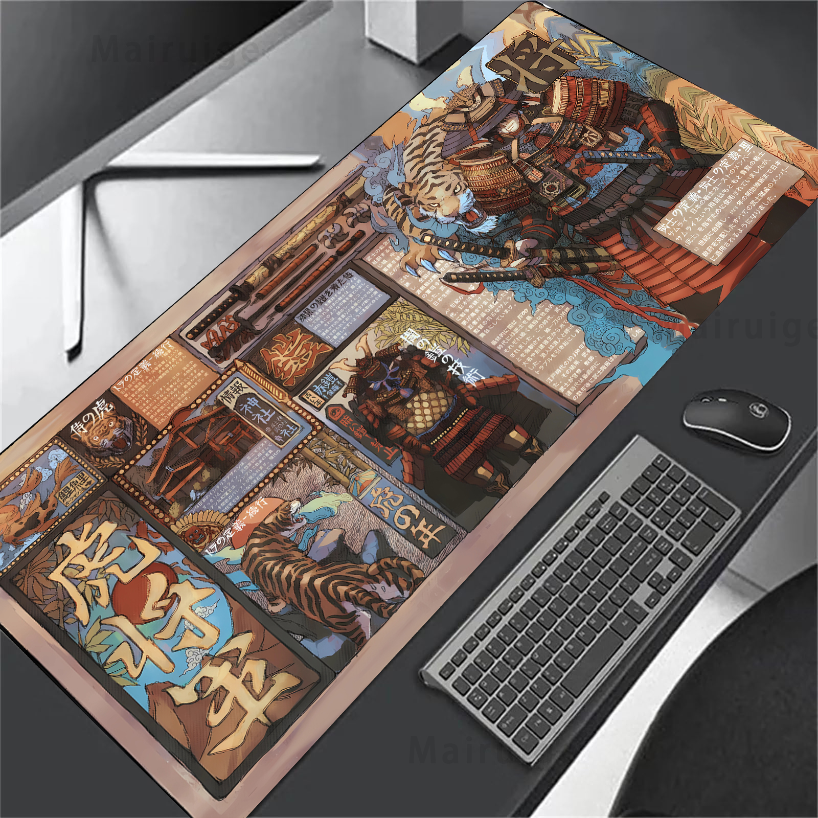 Large Mouse Pad Japanese Stree - đánh giá và giá Desk Setup Diy