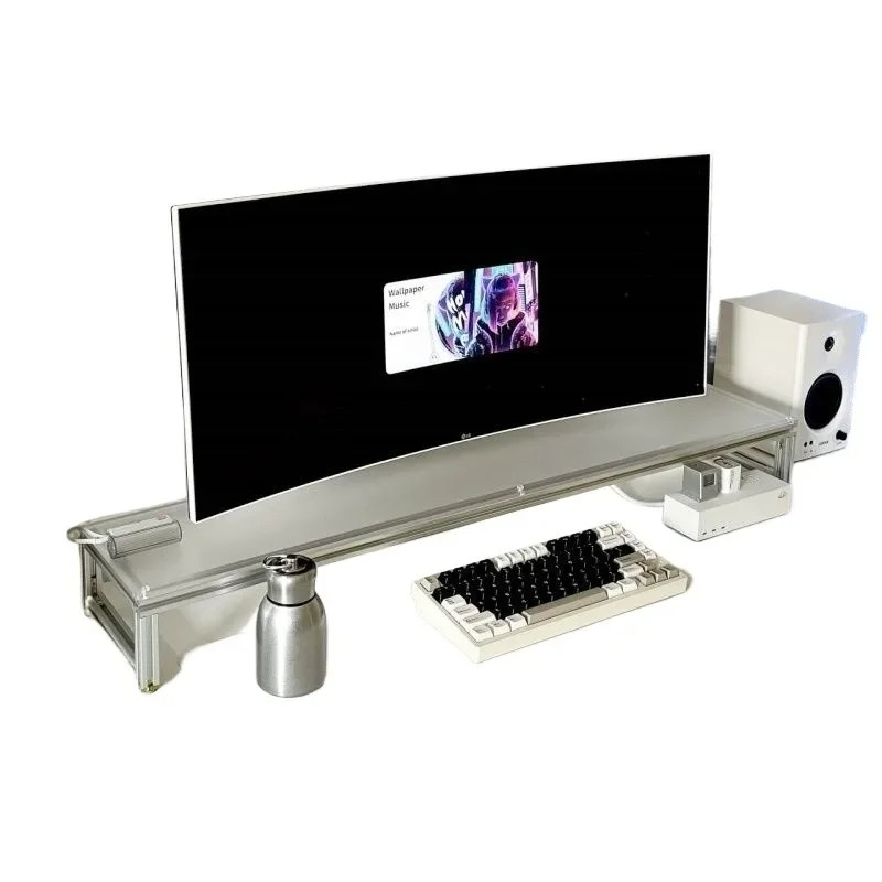 Aluminum Monitor Stand Acrylic - đánh giá và giá Desk Setup Diy
