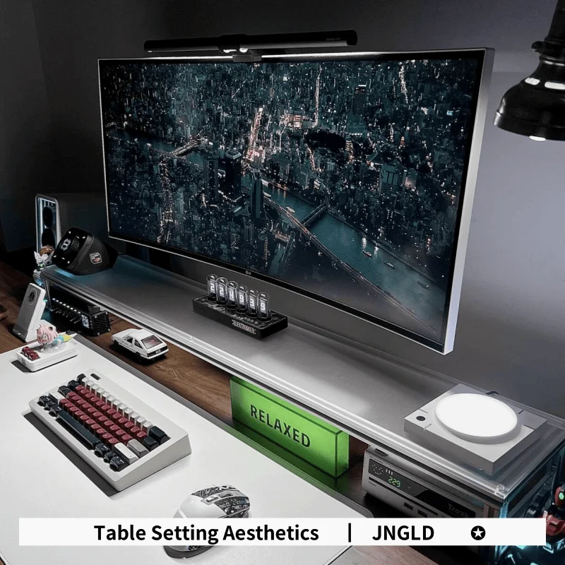 Aluminum Monitor Stand Acrylic - đánh giá và giá Desk Setup Diy