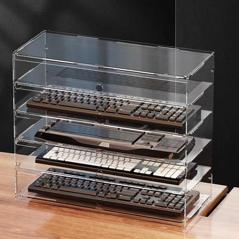Premium Clear Acrylic Dustproo - đánh giá và giá Gaming Setup Desk
