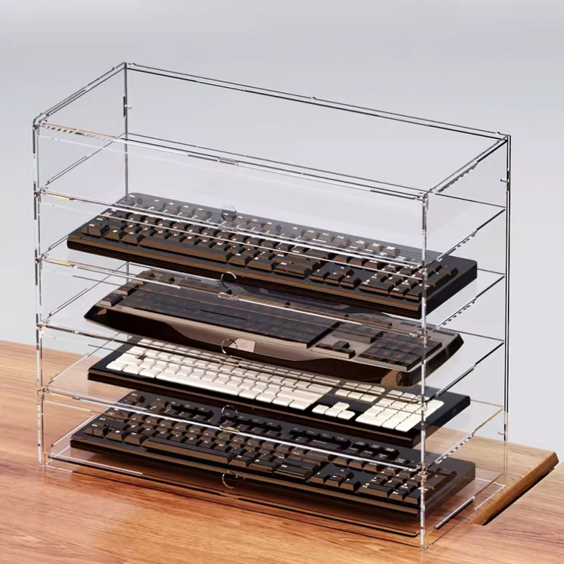 Premium Clear Acrylic Dustproo - đánh giá và giá Gaming Setup Desk