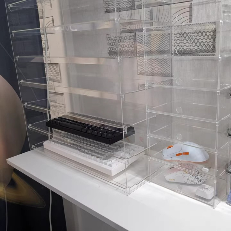 Premium Clear Acrylic Dustproo - đánh giá và giá Gaming Setup Desk