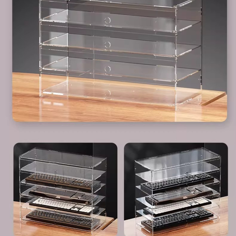 Premium Clear Acrylic Dustproo - đánh giá và giá Gaming Setup Desk
