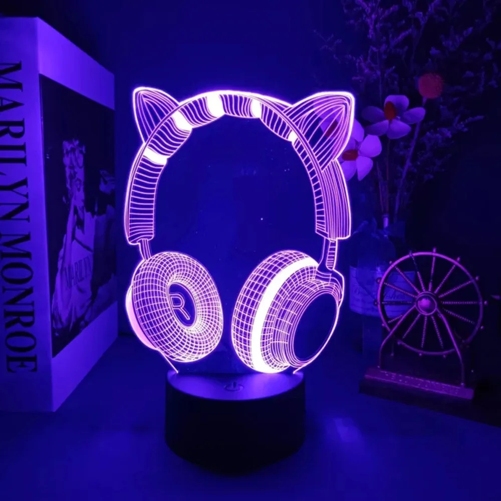 New Headphones 3D Illusion Nig - đánh giá và giá Desk Setup Diy