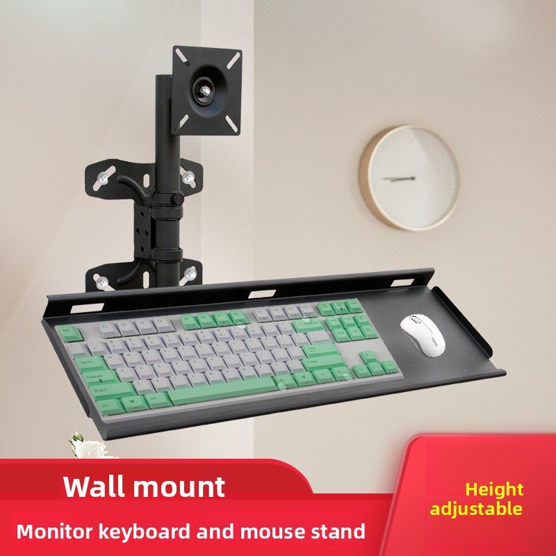 Adjustable Wall Keyboard Tray  - đánh giá và giá Desk Setup With Keyboard Tray