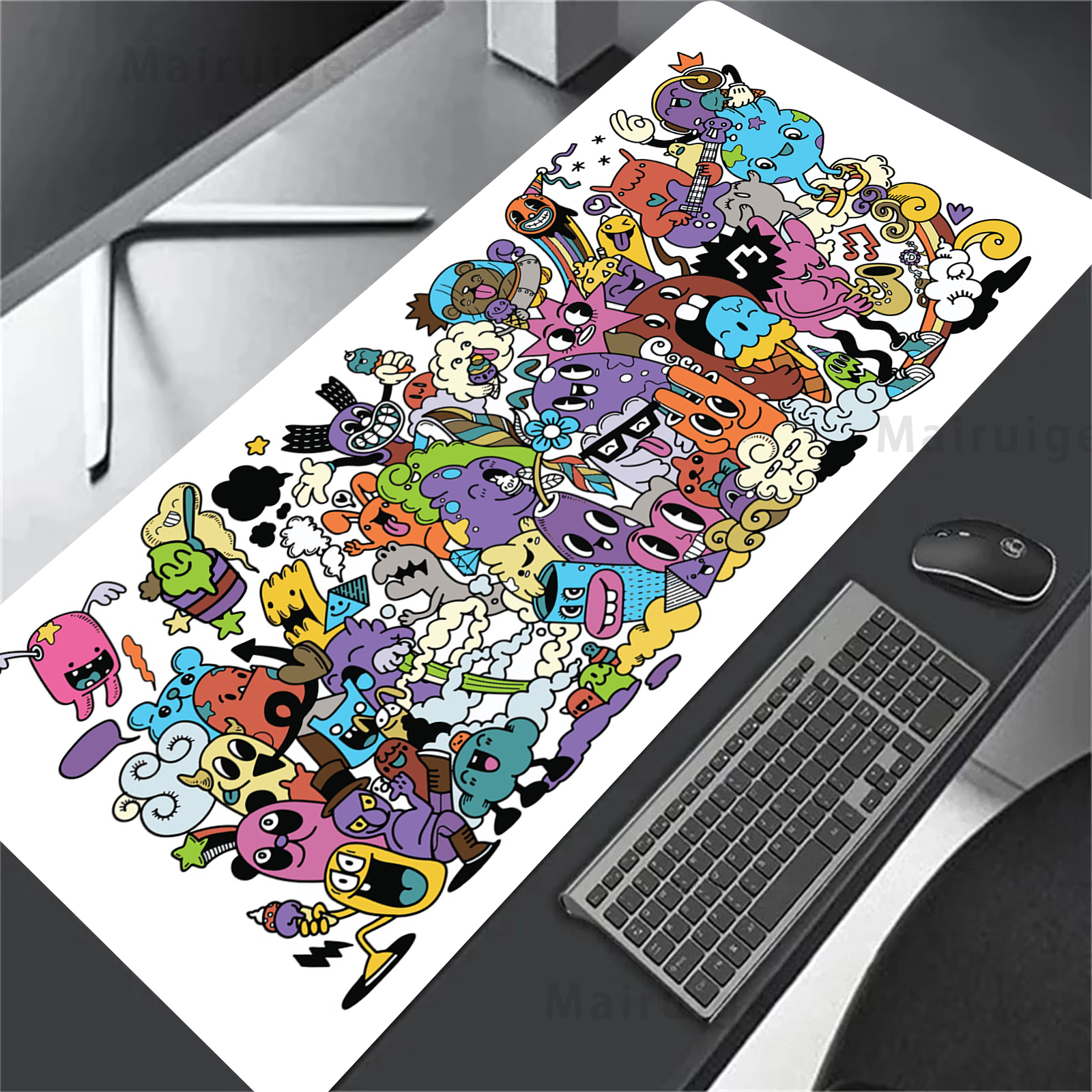 Graffiti Mausepad Office Rug D - đánh giá và giá Desk Setup Diy