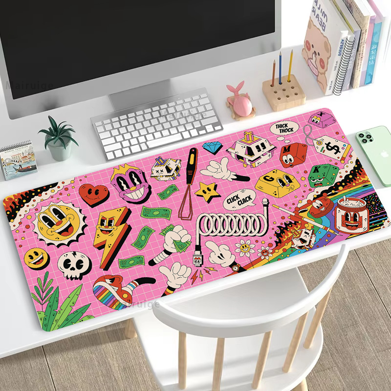 Graffiti Mausepad Office Rug D - đánh giá và giá Desk Setup Diy