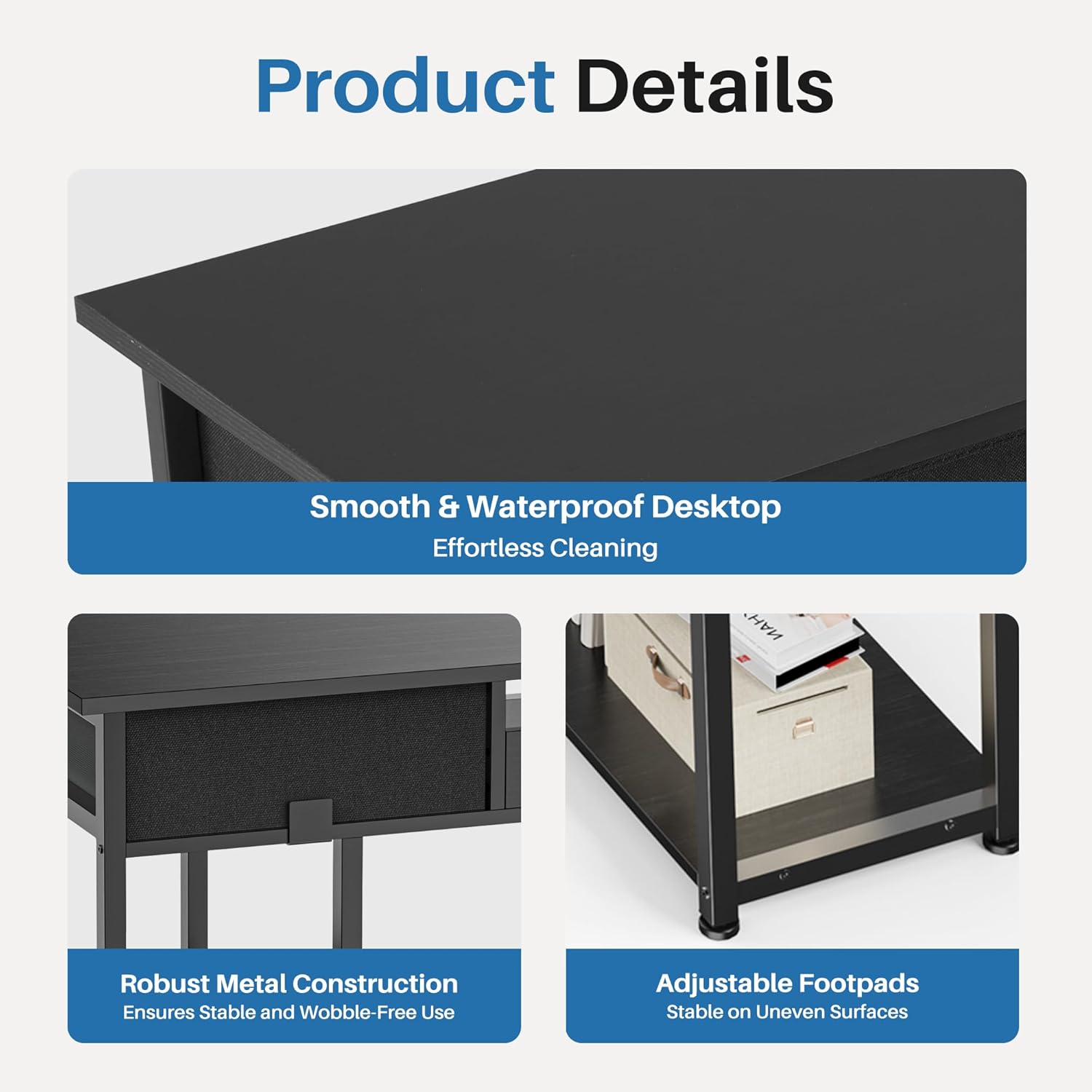48-Inch Computer Desk with Fab - đánh giá và giá Desk Setup Gaming And Work
