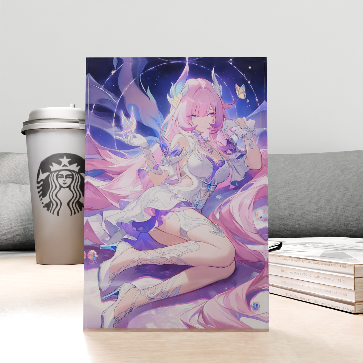 DIY 3D Holographic Cube Honkai - đánh giá và giá Desk Setup Diy