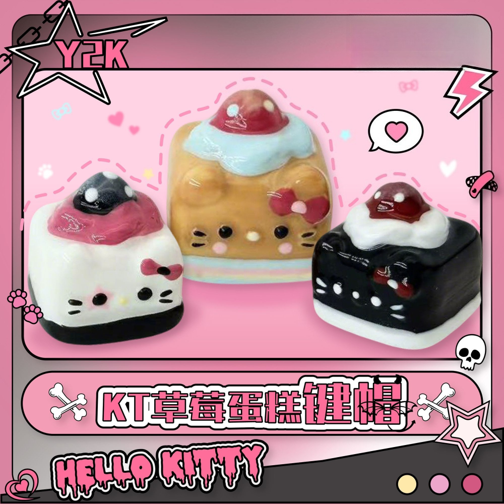 Y2K Kawaii Keycaps Hello Kitty - đánh giá và giá Y2K Desk Setup