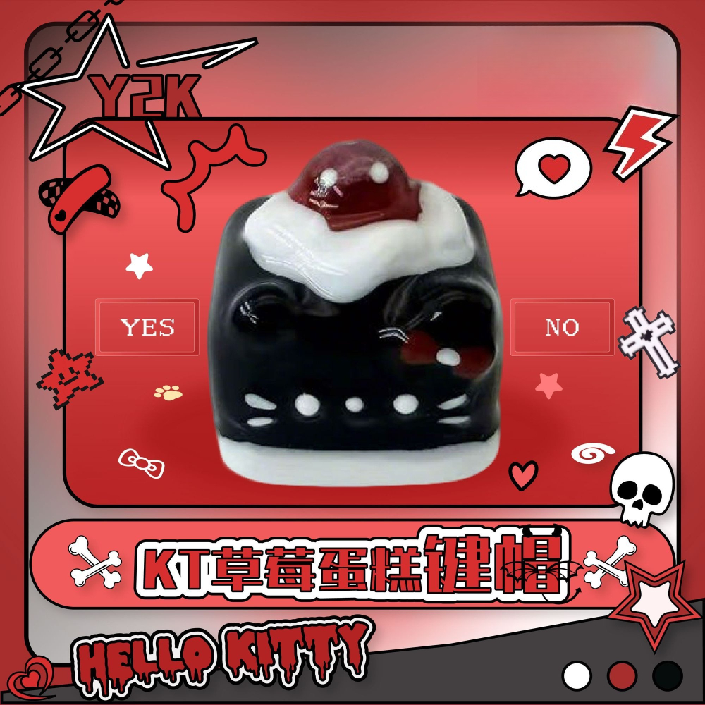 Y2K Kawaii Keycaps Hello Kitty - đánh giá và giá Y2K Desk Setup