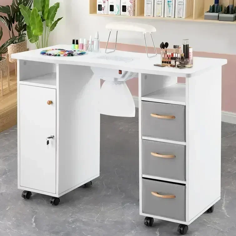 -Modern Nail Tisch Tables And  - đánh giá và giá Desk Vanity Setup