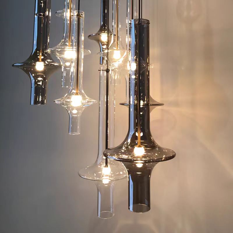 Nordic Glass Tube Pendant Ligh - đánh giá và giá Desk Setup Minimalist