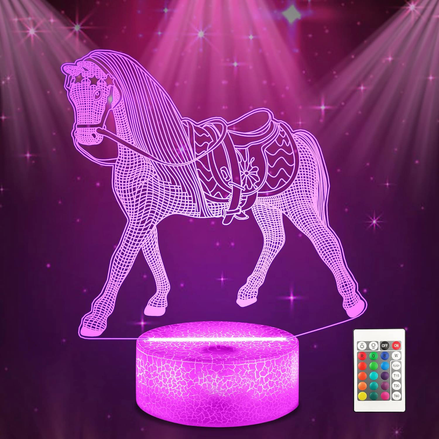 NEW Animal Horse 3D Night Lamp - đánh giá và giá Desk Setup Diy