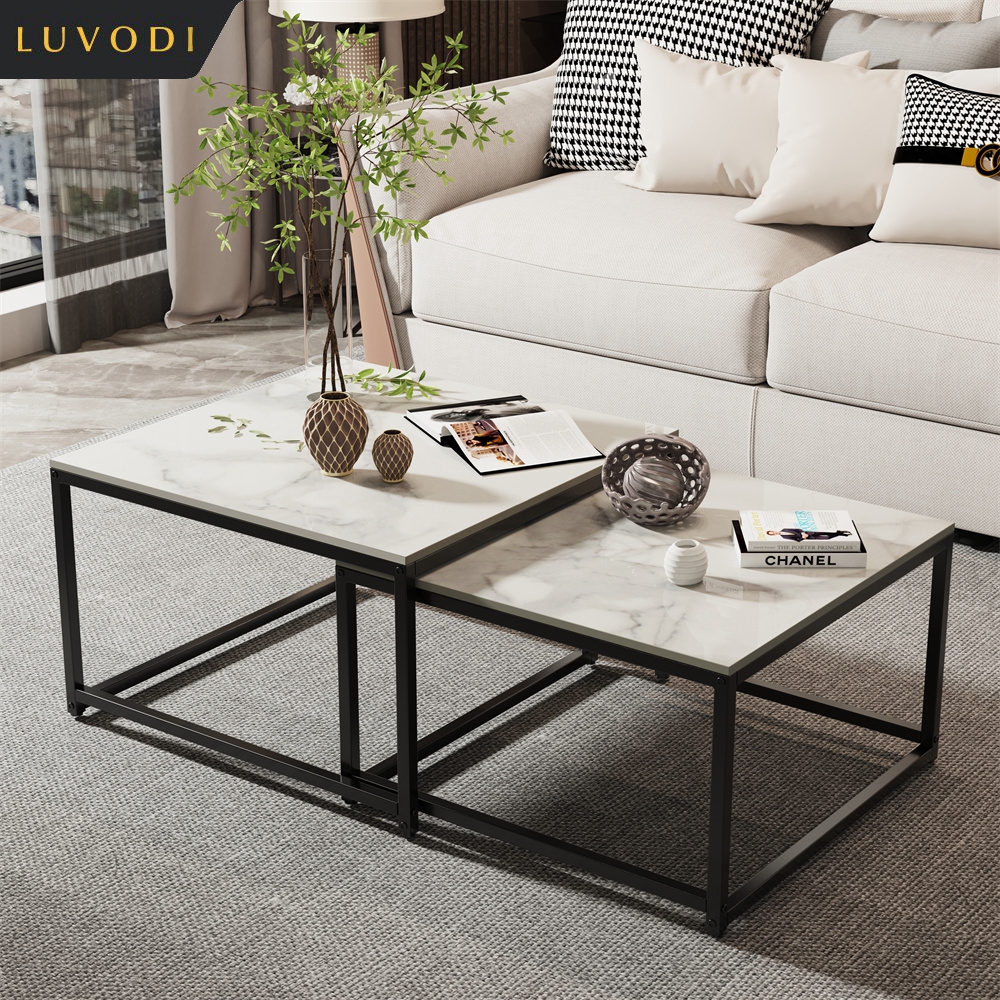 LUVODI Rectangle White Nesting - đánh giá và giá Desk Setup Minimalist