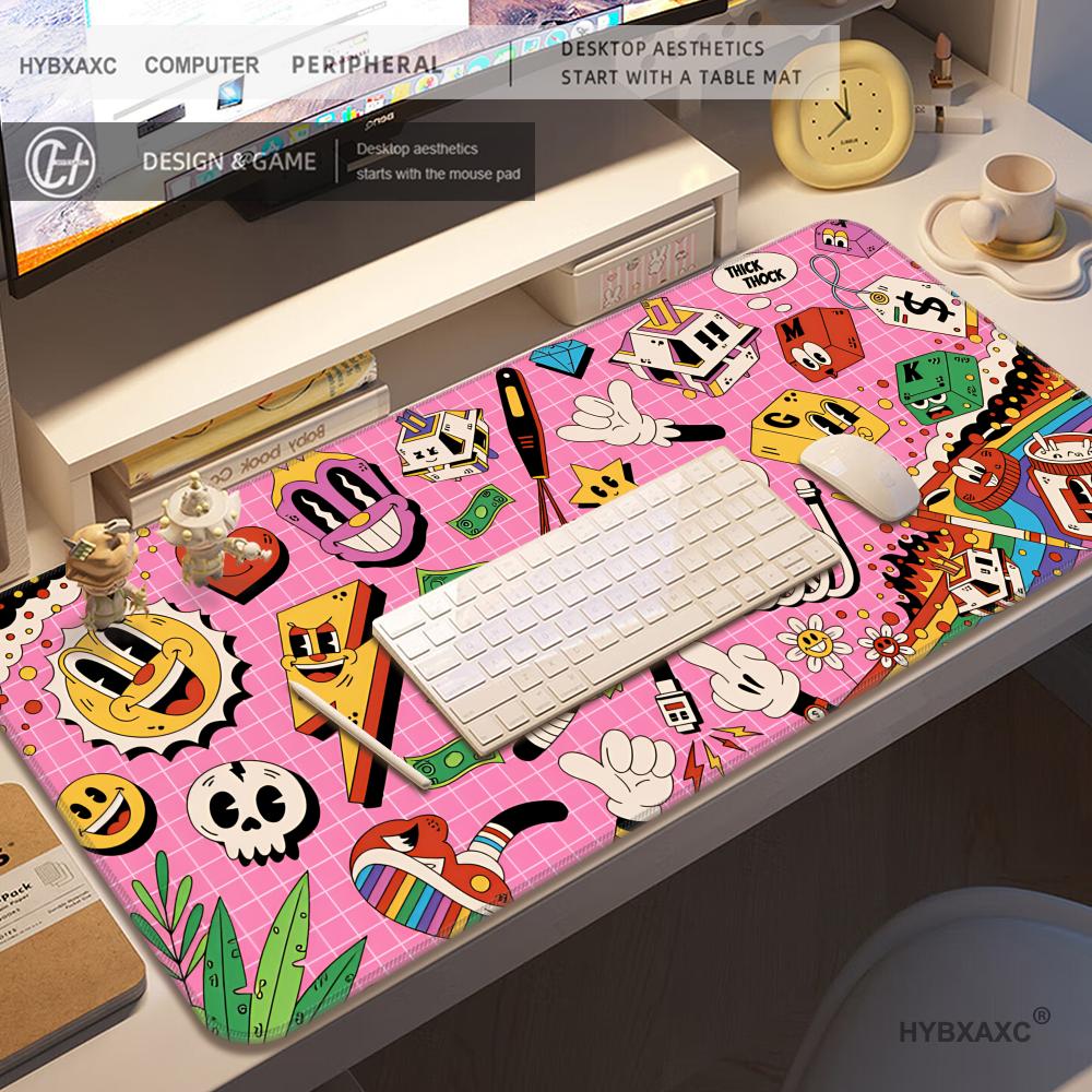 HYBXAXC Graffiti Mausepad Rug  - đánh giá và giá Desk Setup Diy