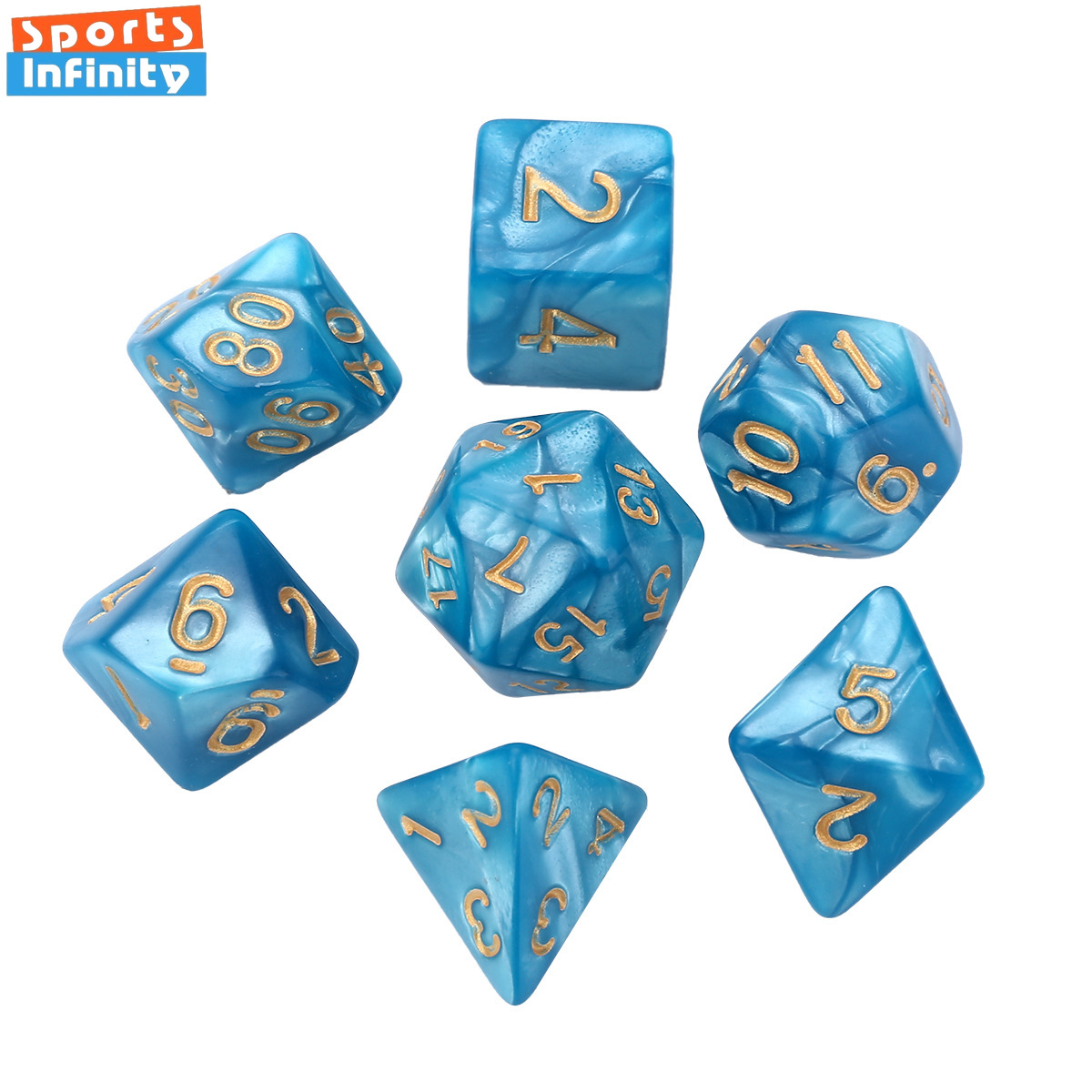7 Pcs Set Blue Gold Color Poly - đánh giá và giá Gaming Setup Desk