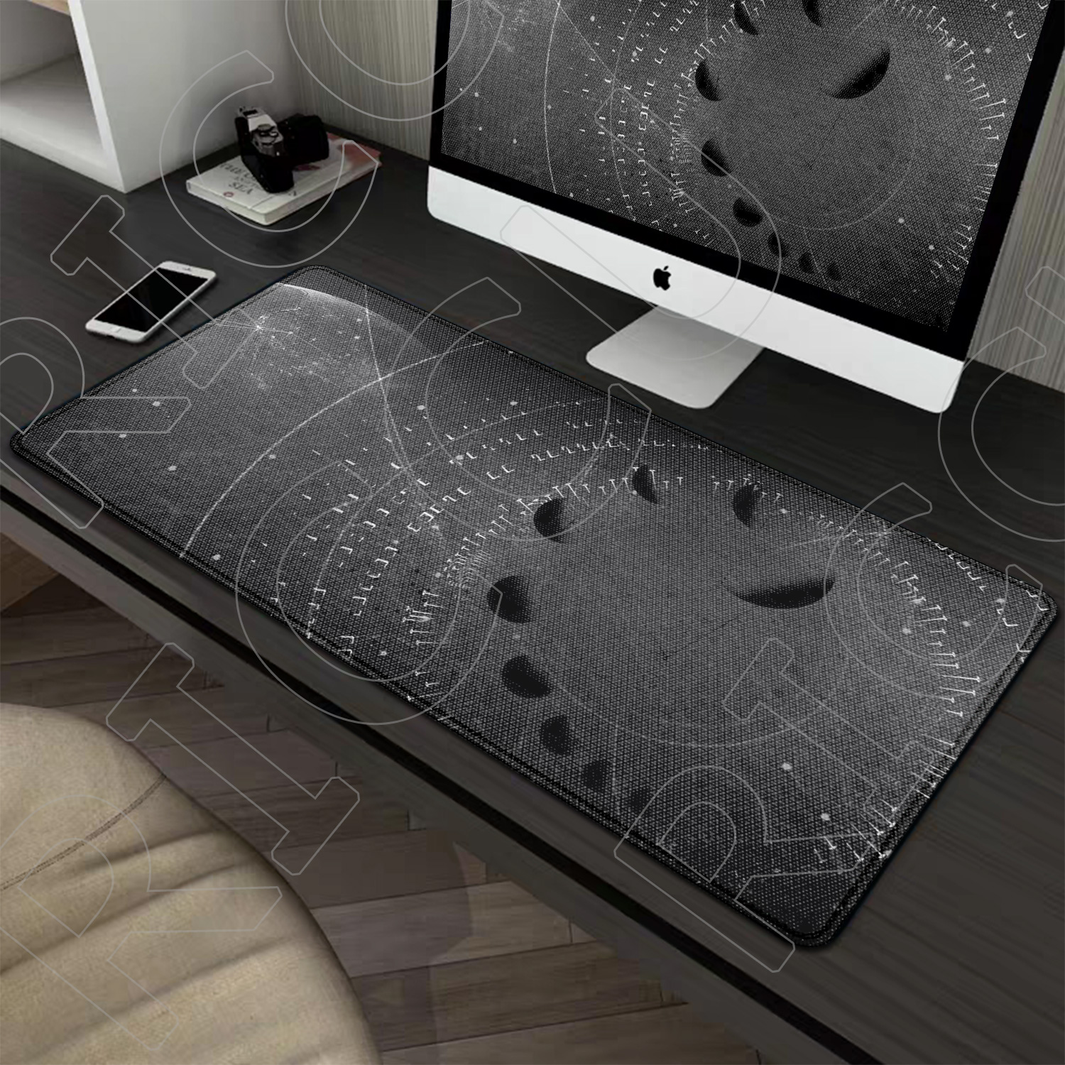 Lunar phase DIY Magic 400x900m - đánh giá và giá Desk Setup Diy