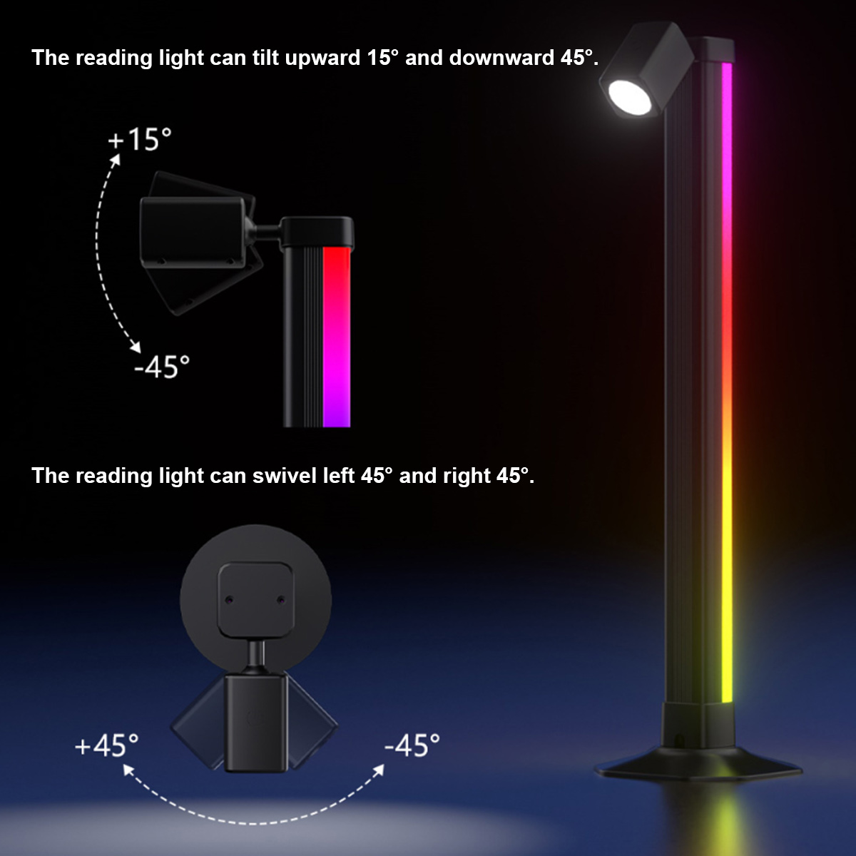 Smart Light Bar LED RGB Music  - đánh giá và giá Gaming Setup Desk