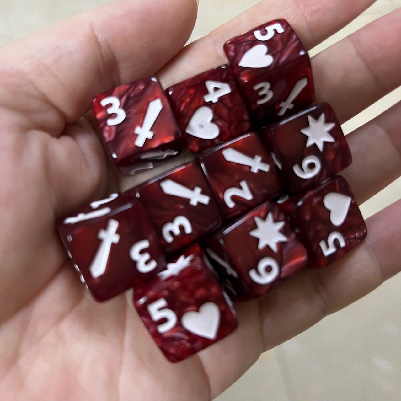 10 Pcs Set of New 16mm 6 Sided - đánh giá và giá Gaming Setup Desk